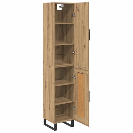 Highboard Artisan Egetræ 34,5 x 34 x 180 cm Konstrueret træ