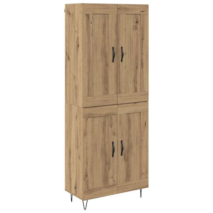 Highboard Artisan Egetræ 69,5 x 34 x 180 cm Konstrueret træ