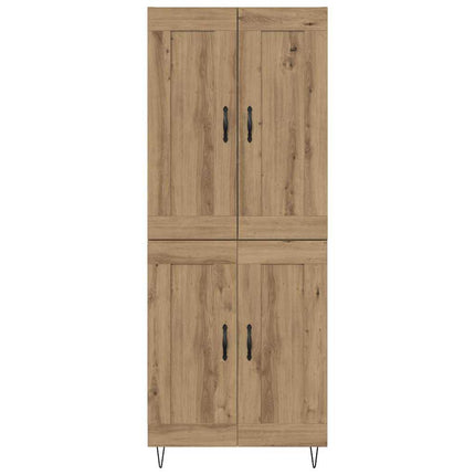 Highboard Artisan Egetræ 69,5 x 34 x 180 cm Konstrueret træ