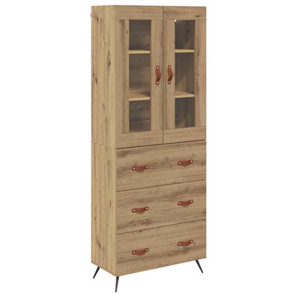 Højskab med hylde 2 pcs Artisan Egetræ 69,5 x 34 x 180 cm