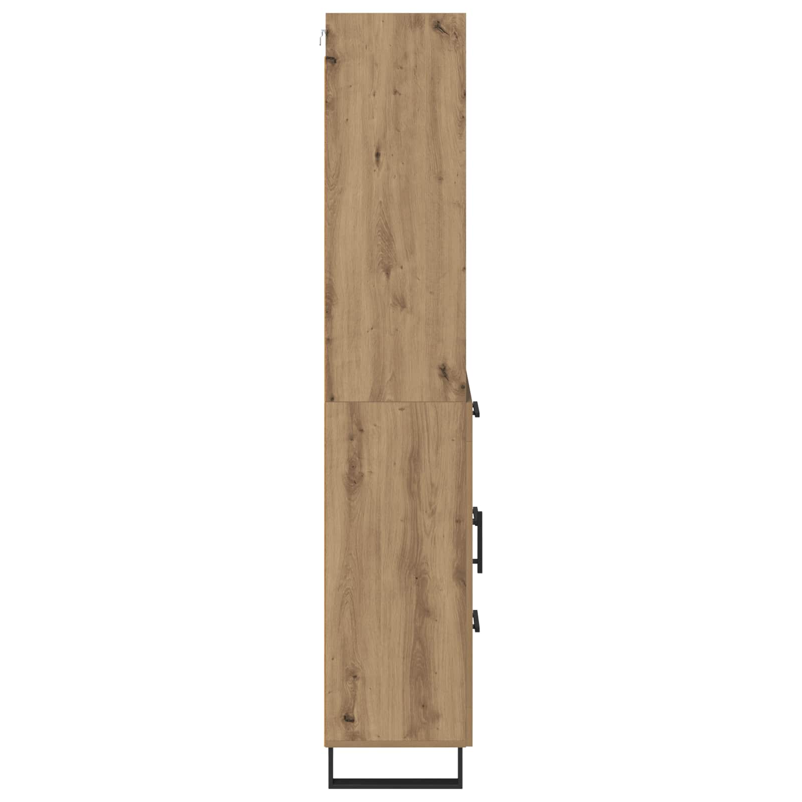 Highboard med skuffe 2 pcs Artisan Egetræ Konstrueret træ