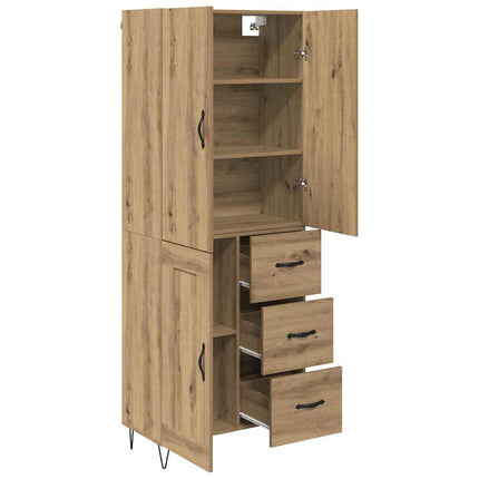 Highboard 2 pcs Artisan Egetræ 69,5 x 34 x 180 cm