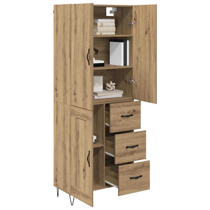 Highboard 2 pcs Artisan Egetræ 69,5 x 34 x 180 cm