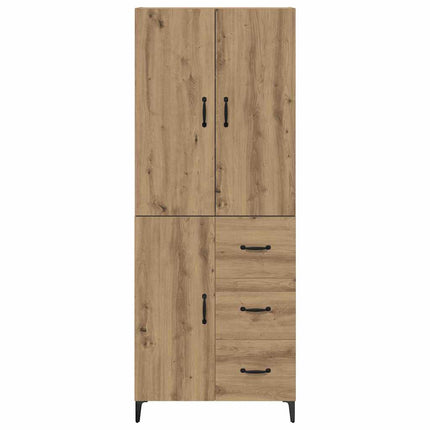 Highboard Artisan Egetræ 69,5 x 34 x 180 cm Konstrueret træ