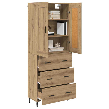 Highboard 2 pcs Artisan Egetræ 69,5 x 34 x 180 cm