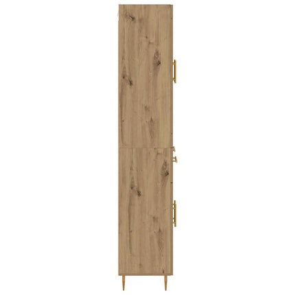 Highboard Artisan Egetræ 69,5 x 34 x 180 cm Konstrueret træ