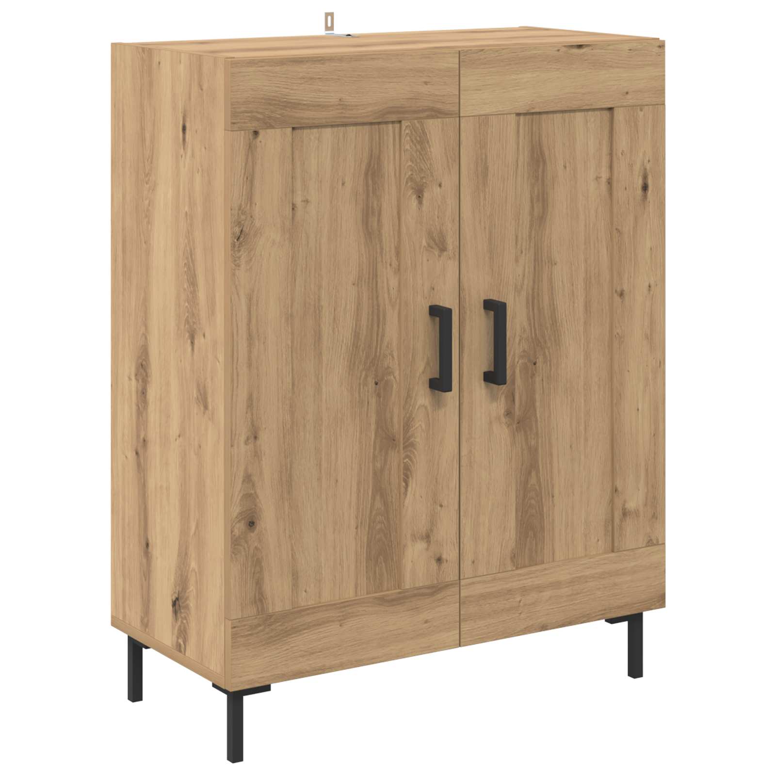 Highboard Artisan Egetræ 69,5 x 34 x 180 cm Konstrueret træ