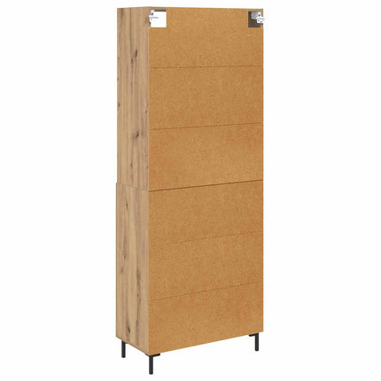 Highboard Artisan Egetræ 69,5 x 34 x 180 cm Konstrueret træ