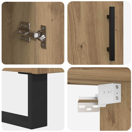 Highboard 2 pcs Artisan Egetræ 69,5 x 34 x 180 cm