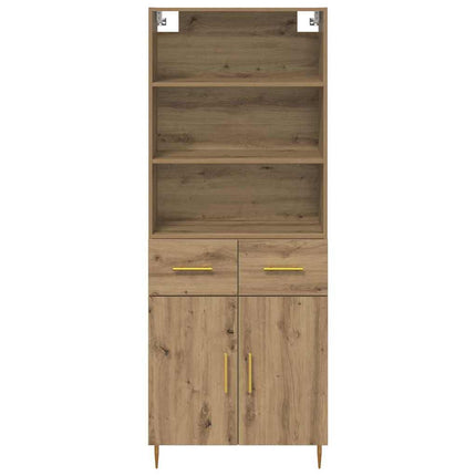 Highboard Artisan Egetræ 69,5 x 34 x 180 cm Konstrueret træ