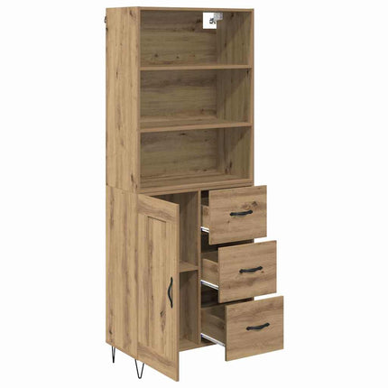 Highboard 2 pcs Artisan Egetræ 69,5 x 34 x 180 cm