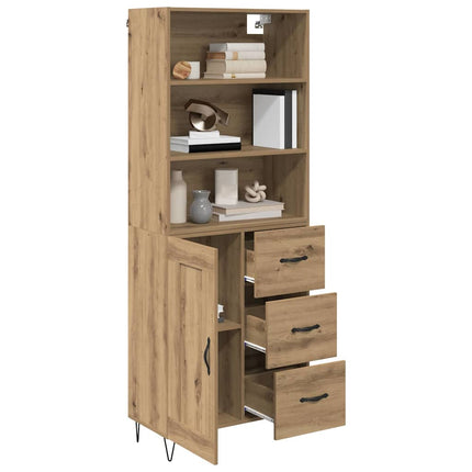 Highboard 2 pcs Artisan Egetræ 69,5 x 34 x 180 cm