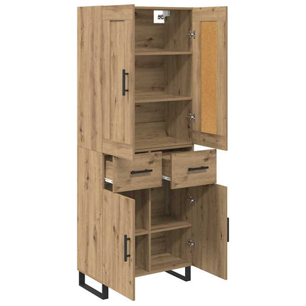 Highboard 2 pcs Artisan Egetræ 69,5 x 34 x 180 cm