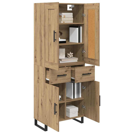 Highboard 2 pcs Artisan Egetræ 69,5 x 34 x 180 cm