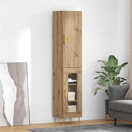 Highboard 2 pcs Artisan Egetræ 34,5 x 34 x 180 cm