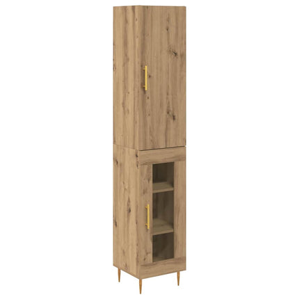 Highboard 2 pcs Artisan Egetræ 34,5 x 34 x 180 cm