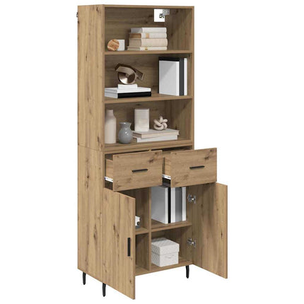 Highboard 2 pcs Artisan Egetræ 69,5 x 32,5 x 180 cm