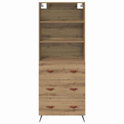 Highboard Artisan Egetræ 69,5 x 34 x 180 cm Konstrueret træ