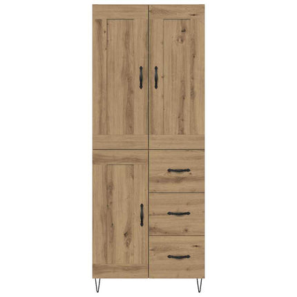 Highboard Artisan Egetræ 69,5 x 34 x 180 cm Konstrueret træ