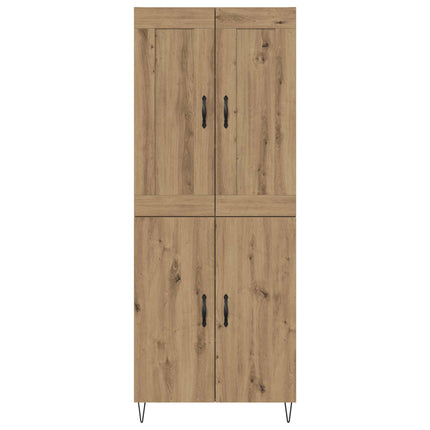 Highboard Artisan Egetræ 69,5 x 34 x 180 cm Konstrueret træ
