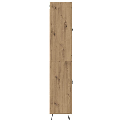 Highboard Artisan Egetræ 69,5 x 34 x 180 cm Konstrueret træ