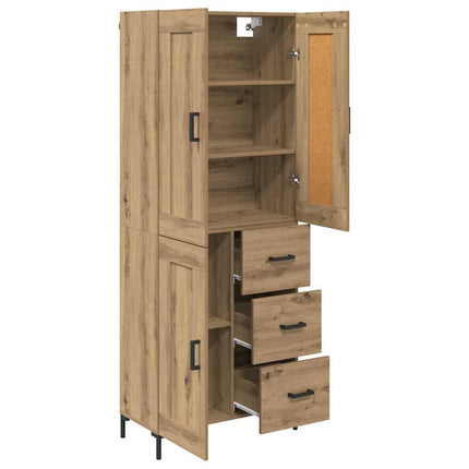 Highboard 2 stk. Artisan Egetræ 69,5 x 34 x 180 cm
