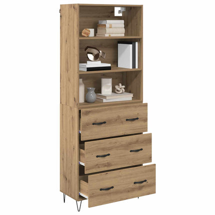 Highboard 2 pcs Artisan Egetræ 69,5 x 34 x 180 cm