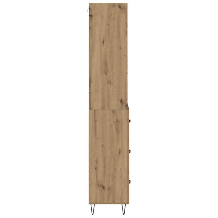 Highboard 2 pcs Artisan Egetræ 69,5 x 34 x 180 cm