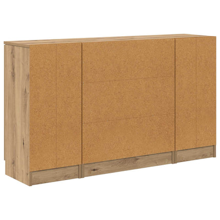 Sideboard 3 stk. Artisan Egetræ 120 x 30 x 70 cm