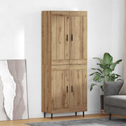 Highboard 2 pcs Artisan Egetræ Konstrueret træ