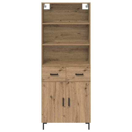 Highboard Artisan Egetræ 69,5 x 34 x 180 cm Konstrueret træ