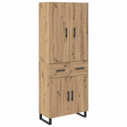 Highboard 2 pcs Artisan Egetræ 69,5 x 34 x 180 cm