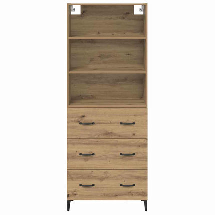 Highboard Artisan Egetræ 69,5 x 34 x 180 cm Konstrueret træ