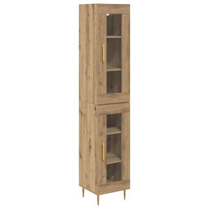 Highboard 2 pcs Artisan Egetræ 34,5 x 34 x 180 cm