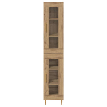 Highboard 2 pcs Artisan Egetræ 34,5 x 34 x 180 cm