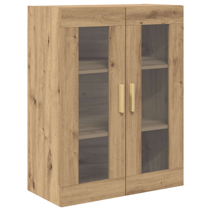 Highboard Artisan Egetræ 69,5 x 34 x 180 cm Ingeniørtræ og glas