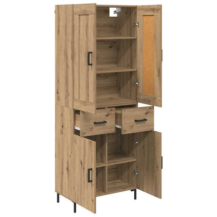 Highboard 2 stk. Artisan Egetræ 69,5 x 34 x 180 cm