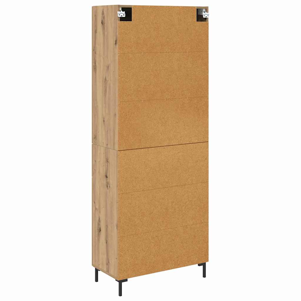 Highboard med skuffe 2 pcs Artisan Egetræ Konstrueret træ