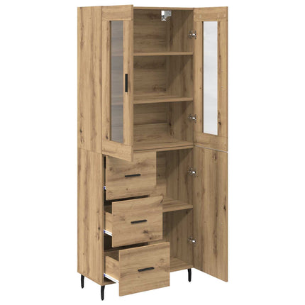 Highboard 2 pcs Artisan Egetræ 69,5 x 34 x 180 cm
