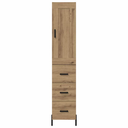Highboard Artisan Egetræ 34,5 x 34 x 180 cm Konstrueret træ