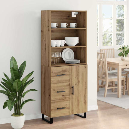 Highboard 2 pcs Artisan Egetræ 69,5 x 34 x 180 cm