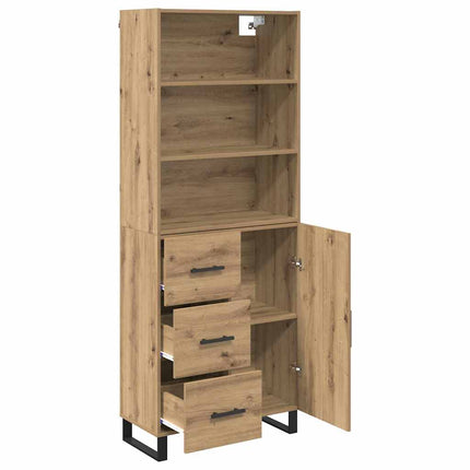 Highboard 2 pcs Artisan Egetræ 69,5 x 34 x 180 cm