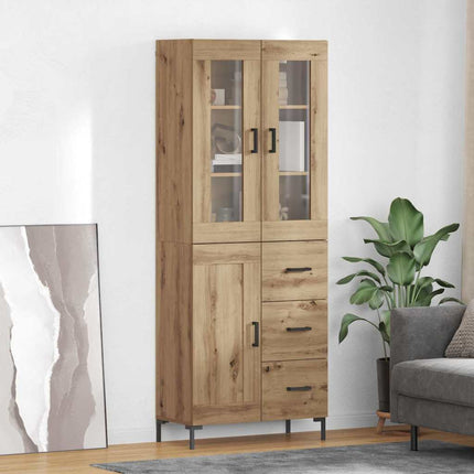 Highboard 2 pcs Artisan Egetræ 69,5 x 34 x 180 cm