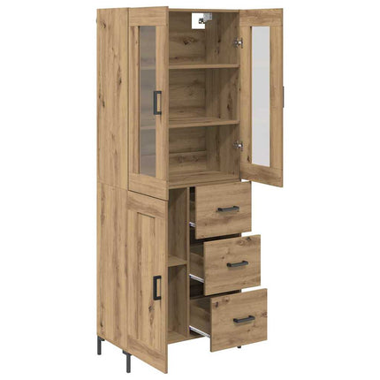 Highboard 2 pcs Artisan Egetræ 69,5 x 34 x 180 cm