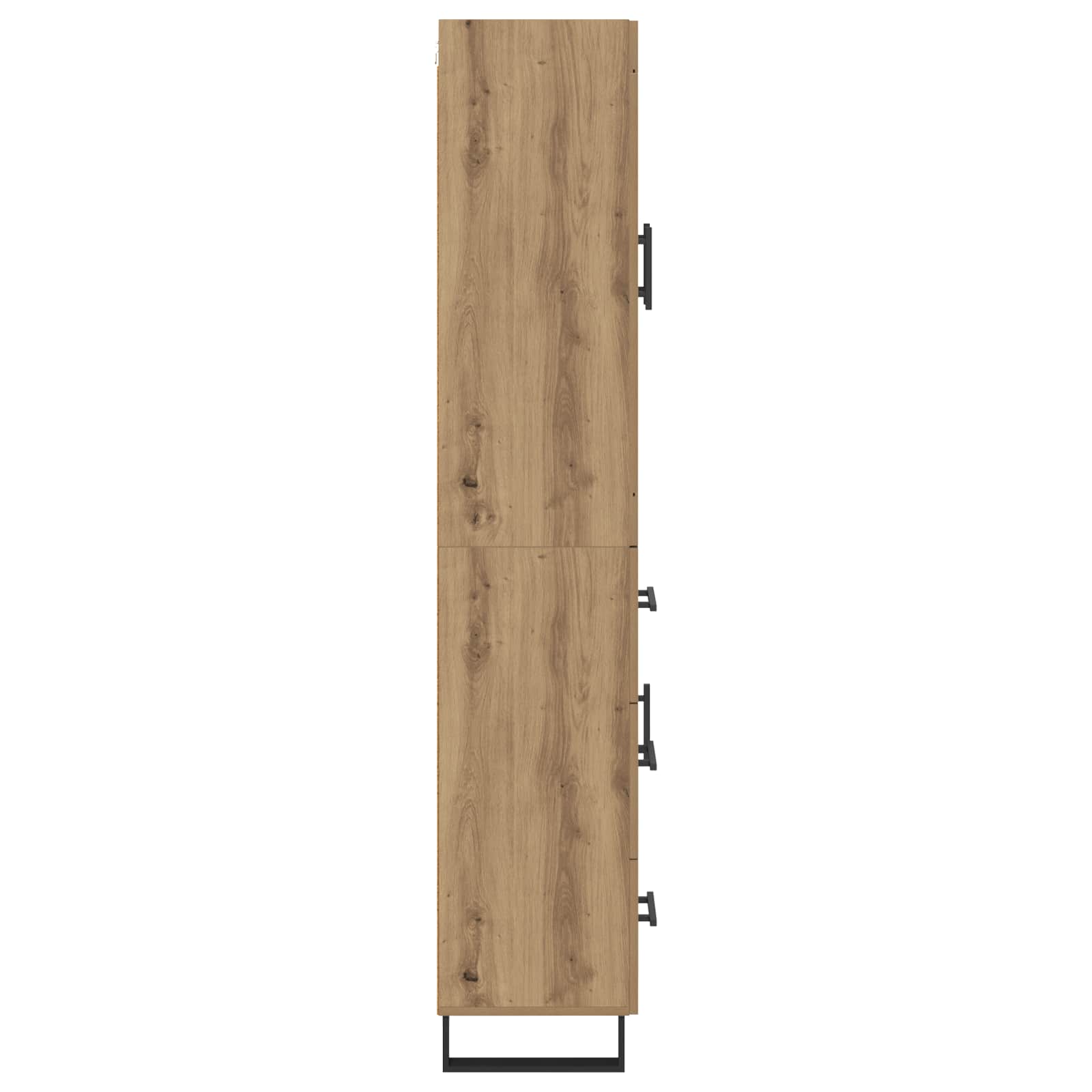 Highboard med skuffe 2 pcs Artisan Egetræ Konstrueret træ