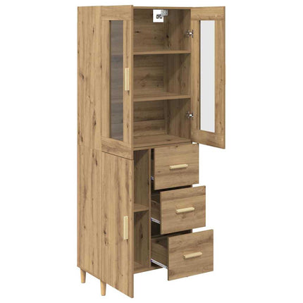 Highboard Artisan Egetræ 34,5 x 34 x 180 cm Konstrueret træ