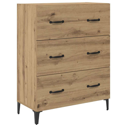 Highboard Artisan Egetræ 69,5 x 34 x 180 cm Konstrueret træ