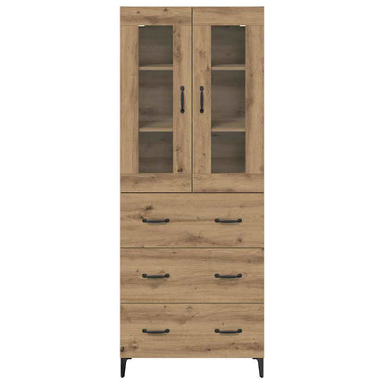 Highboard Artisan Egetræ 69,5 x 34 x 180 cm Konstrueret træ