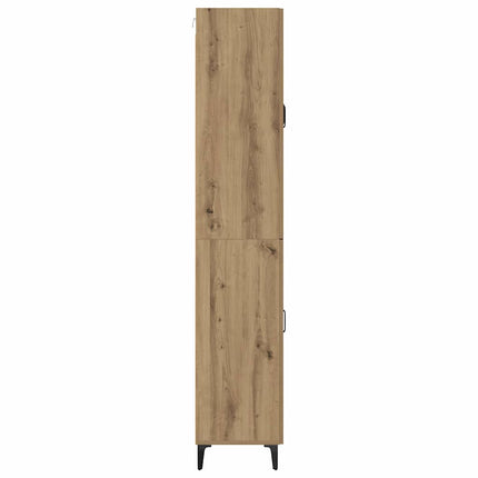 Highboard Artisan Egetræ 69,5 x 34 x 180 cm Konstrueret træ
