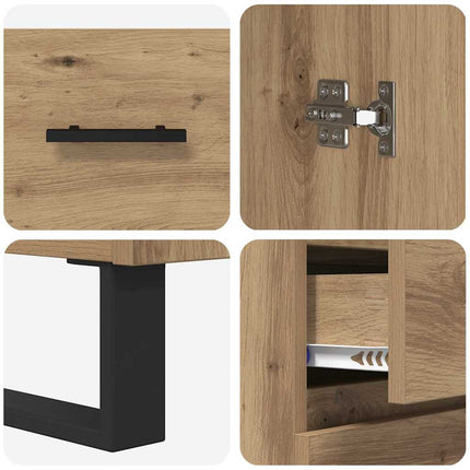 Highboard 2 pcs Artisan Egetræ 69,5 x 34 x 180 cm